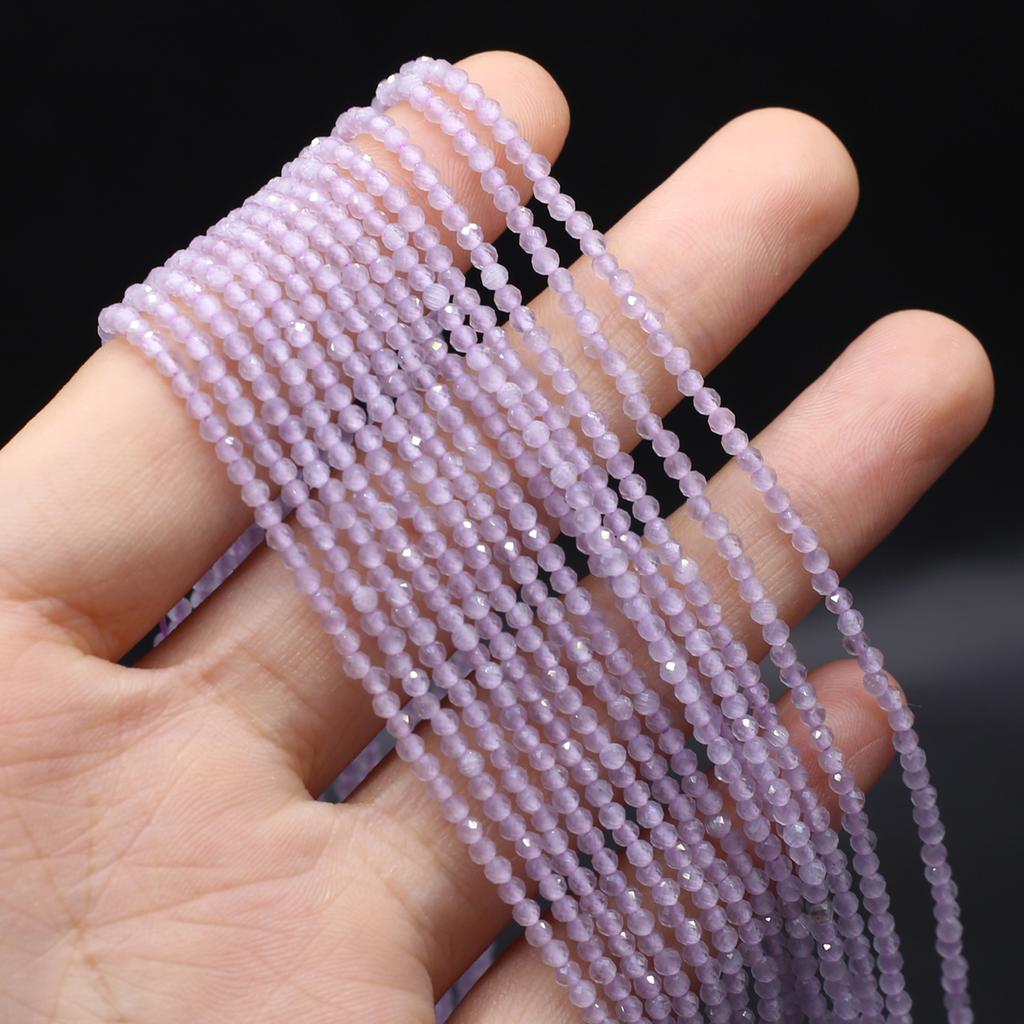 Naturstein facettierte Perlen Opal Isolation Perlen Charms für Schmuckherstellung DIY Halskette Armband Ohrringe Zubehör Größe 3 mm