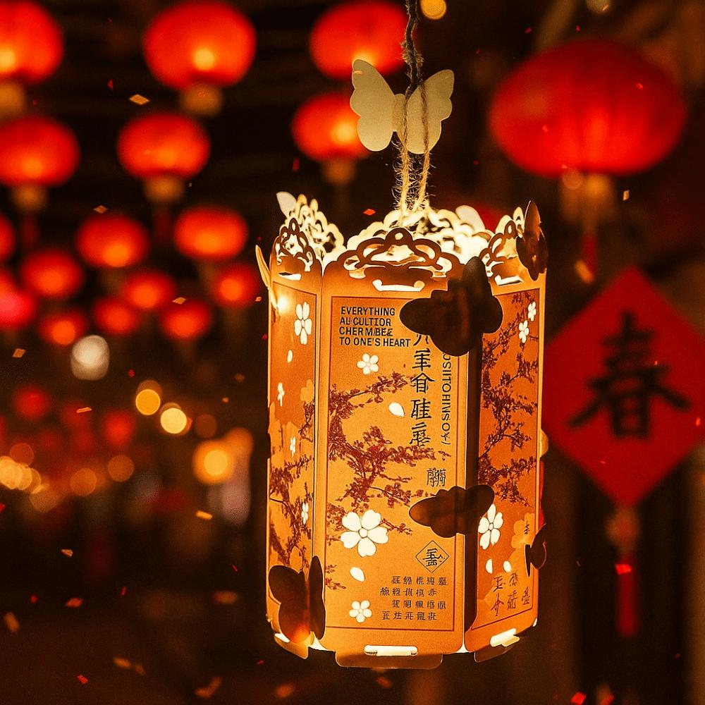 Traditional Chinese Style Calligraphy Lantern Retro Handheld Lanterns  Lantern Festival