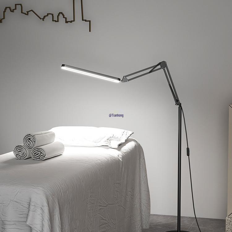 Beauty Salon Floor Lamp for Nails, Eyelash & Eyebrow Embroidery, Acne Removal, and Shadowless Cold Light Work