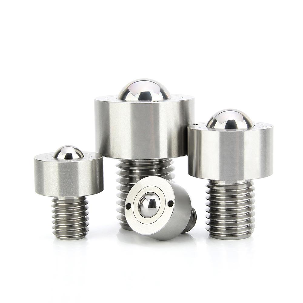 High Presision Thread M10/12/16/20 Ball Rollers Ball Stainless Steel Ball Transfer Unit Wheel Roller Plungers Ball