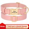 Personalized Dog Collar PU Leather Dog Collars Free Custom Metal Buckle Pet Necklace for Small Medium Large Dogs Pitbull Bulldog
