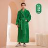 Mens & Womens Luxurious Extra Long Fleece Bathrobe - Thick, Plush, Plus Size Autumn/Winter Pajamas for Couples