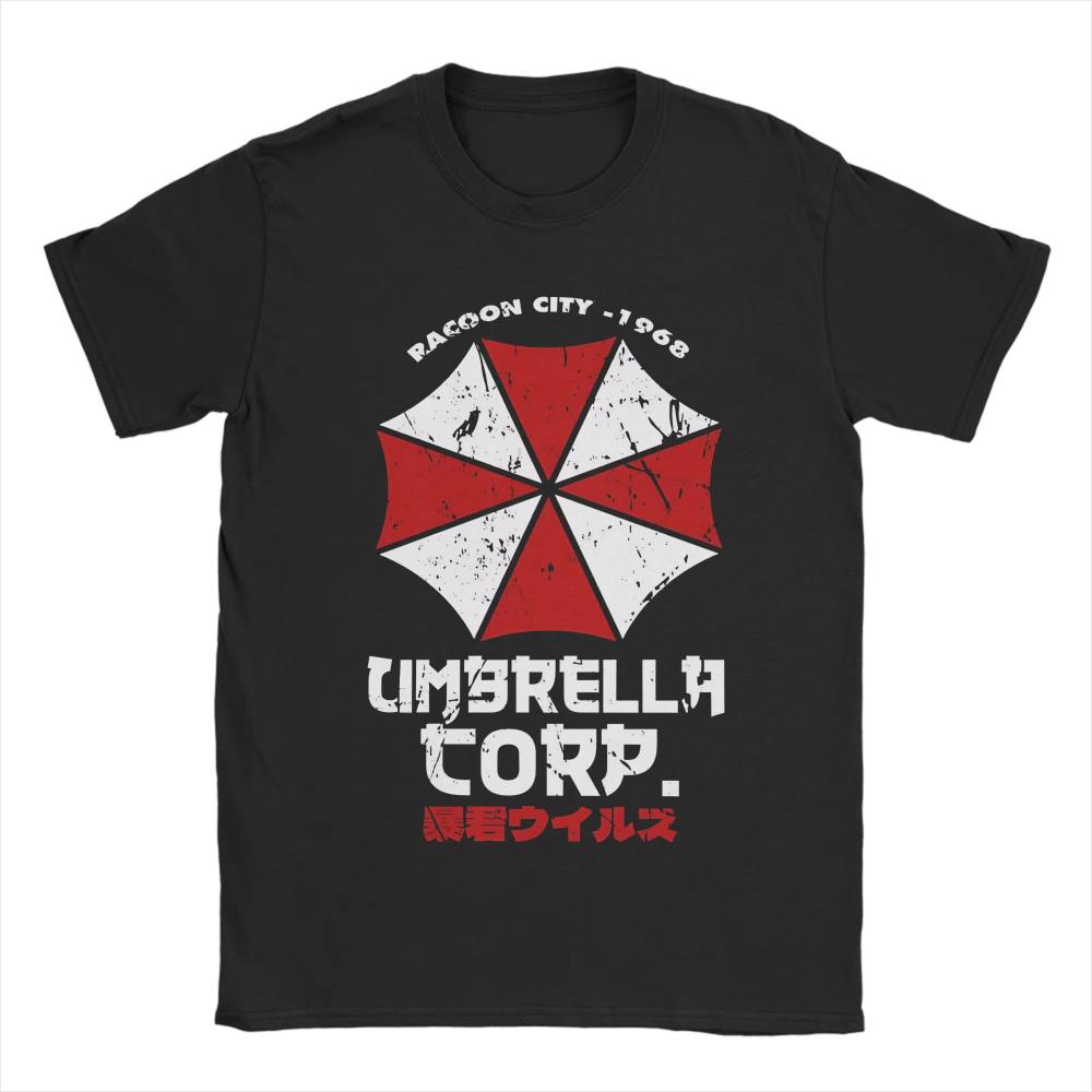 

Umbrella Corp. Residents Evils Printed T Shirt Men s Women Cotton Vintage T-Shirt Round Neck Tees Short Sleeve Clothes Gift I... S