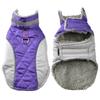 Fleece Warm Dog Clothes With D-ring Thicken Reflective Pets Vest Coat For Winter Waterproof Plaid Pet Jacket Small Large Dogs