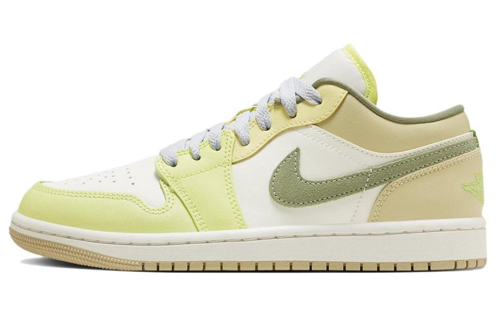 Jordan 1 Low Sail White Oil Green (Women's)