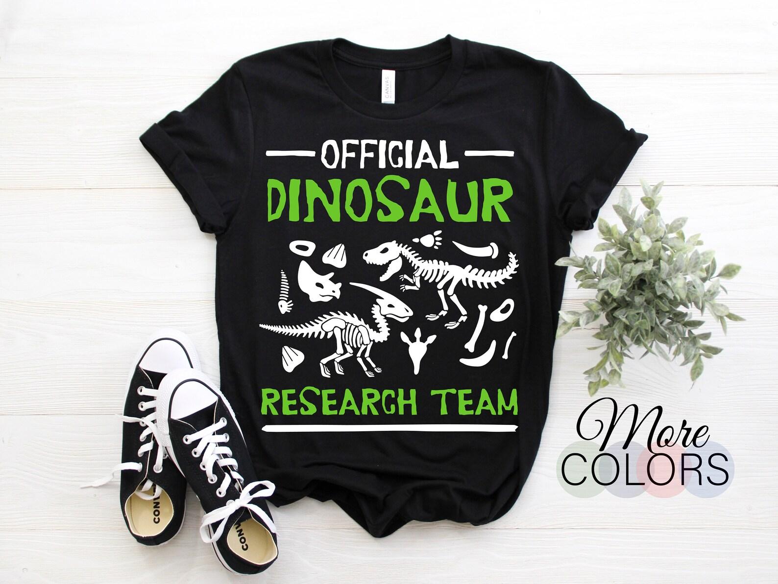 Dinosaur Research Team Future Paleontologist Paleontology Dino Dinosaurs Lover Gifts T-Shirt, Skeleton T-Rex, Skull Prehistoric, Trip Museum 100