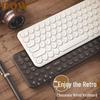 BOW Silent Wireless Keyboard & Wired Mouse Set, Bluetooth Compatible for Women's Office Use, Laptop & Desktop