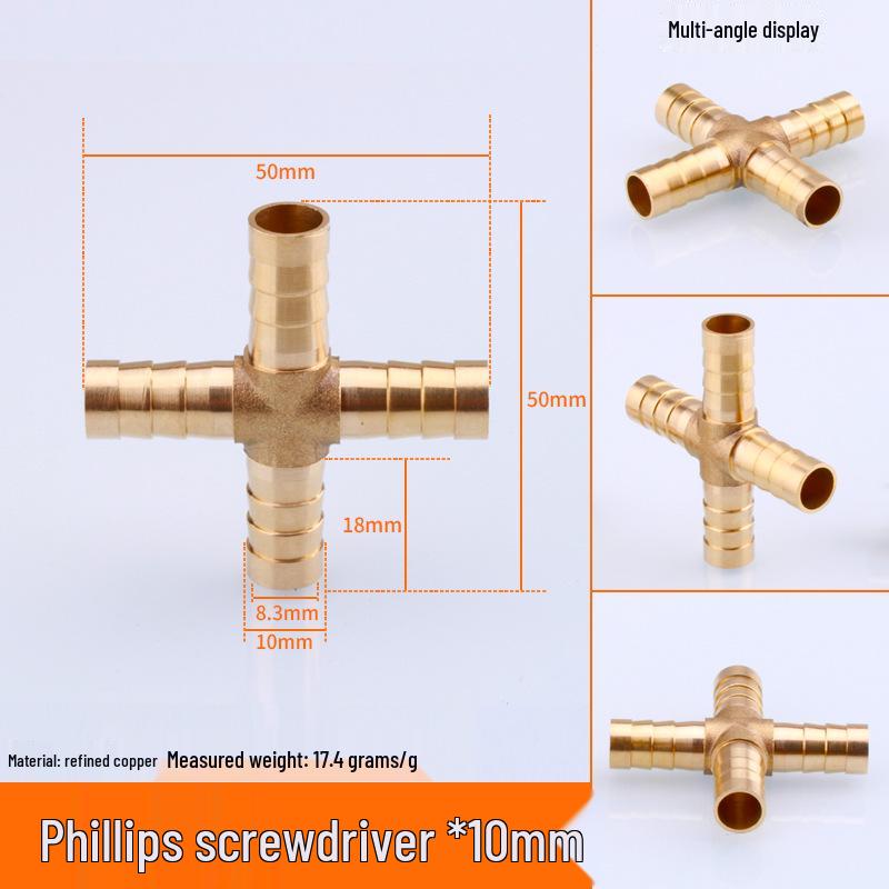 Miedziana Pagoda Trójnik Typu Y Dysza do Rury Gazu Ziemnego, Zielona Głowica, Dostępna w Rozmiarach 6/8/10/12.