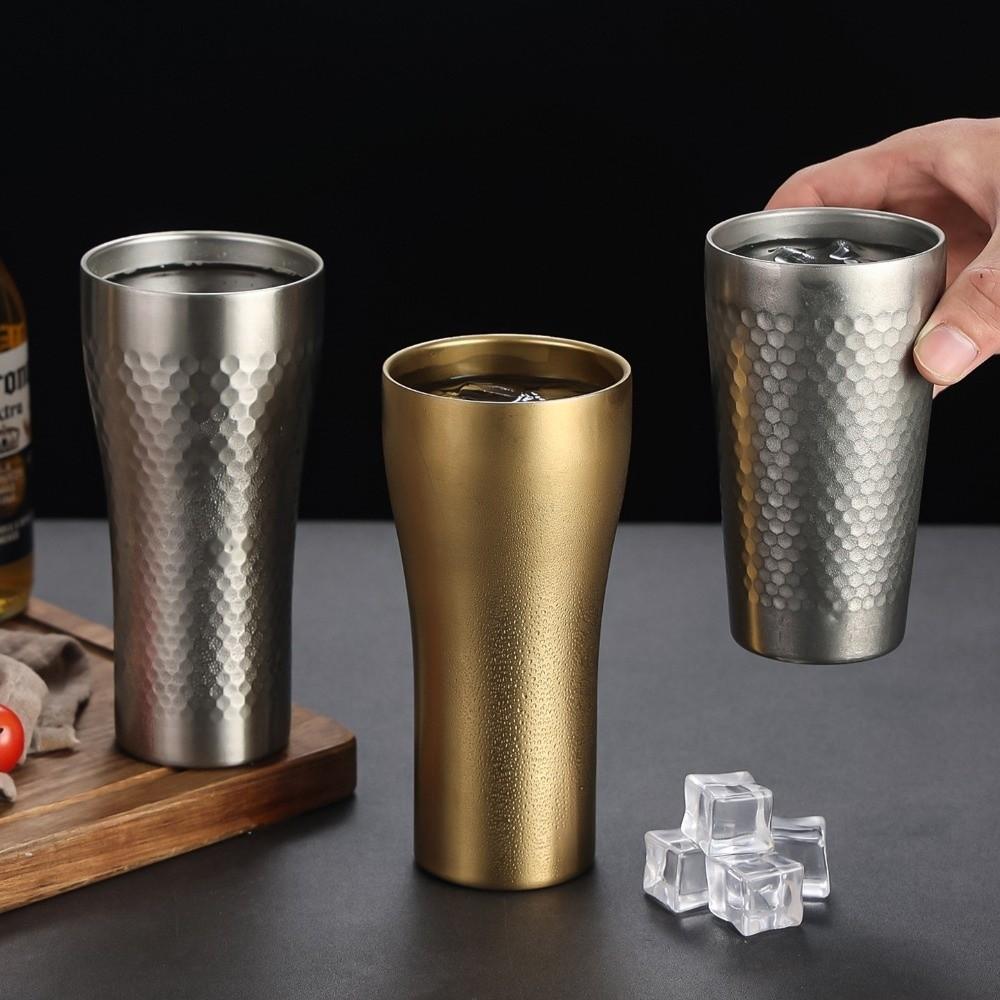 Double-Wall Beer Cups Stainless Steel Juice Tea Cup New Cold Water Drinks Cup Kitchen
