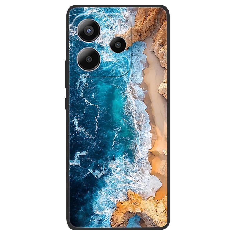 For Redmi Note 14 4G (Europe) Phone Case Marble Painting Pattern Soft Silicone Anti Drop Cover For Xiaomi Redmi Note14 4G Shell
