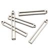 No Fade 10pcs 32mm Stainless Steel Hollow Rectangle Frame Charms Pendants for Earrings Necklace DIY Jewelry Making Wholesale