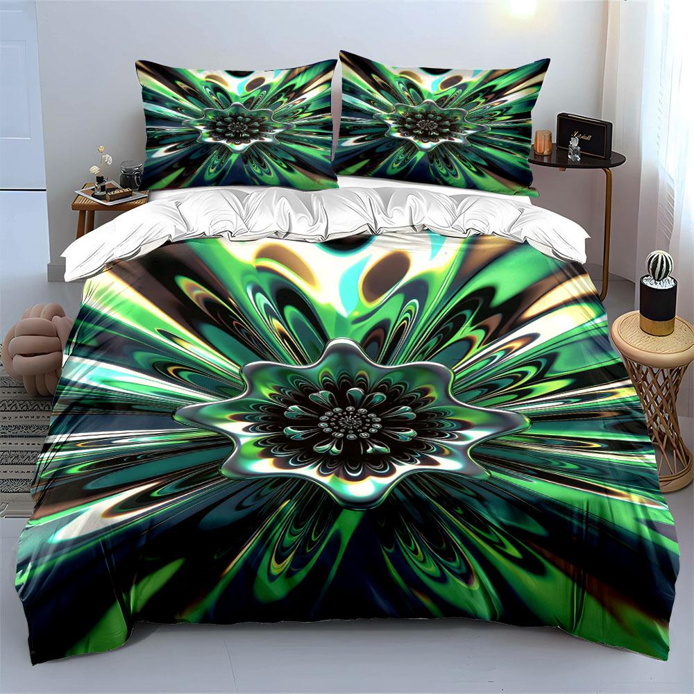 Abstract Flower-like Pattern. Bedding Sets Duvet Cover Sets Duvet Covers Pillowcases(1 * Duvet Cover 2 * Pillowcases Without Duvet Insert)