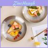 Modern Minimalist Stainless Steel Food Plate With Insulated Design For Daily Home Use
