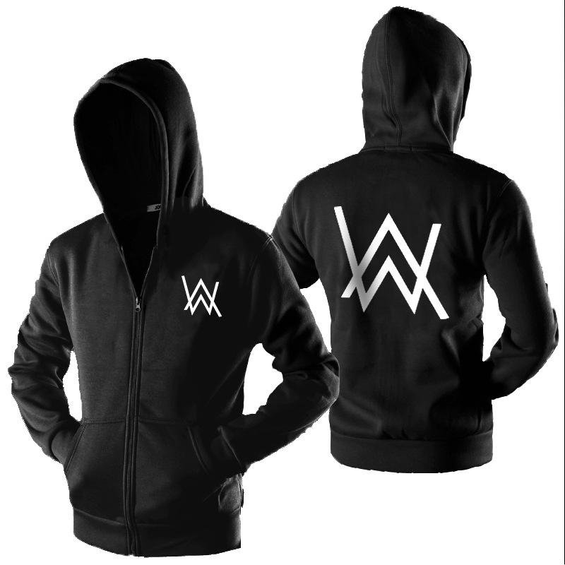 Dj Walker Alan Mens Women Luminous Hoodie Jacket Zipper Sweater Sportswear