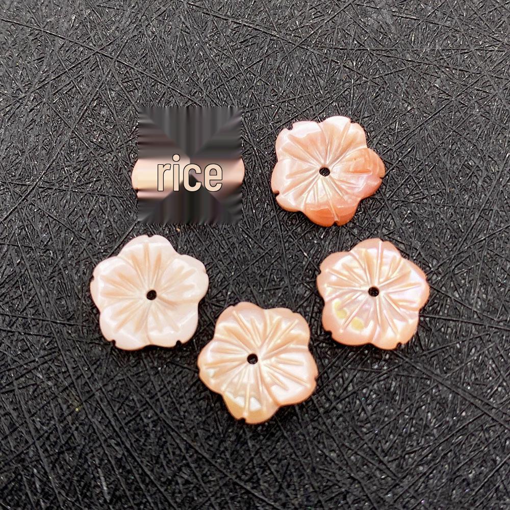 

Натуральные розовые бусины в форме цветка из ракушки - Полированные отдельные бусины для изготовления украшений своими руками
