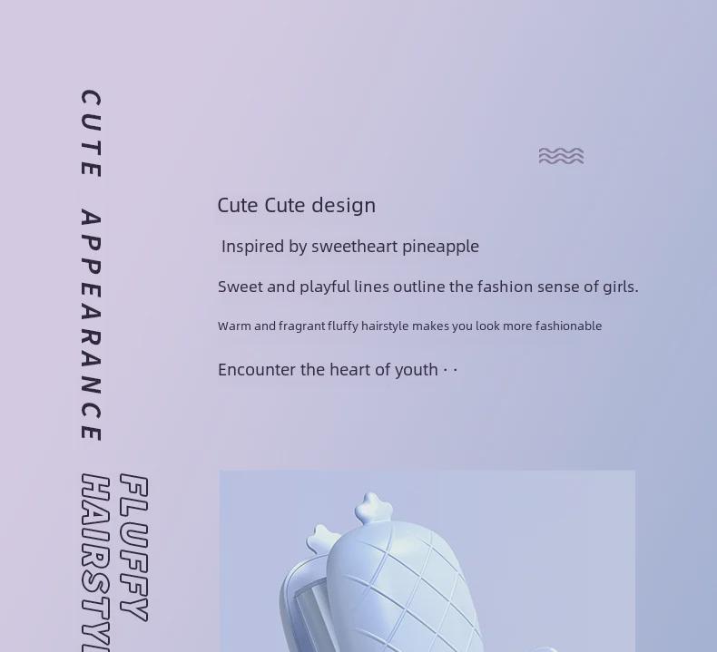 32mm Egg-Style Curling Iron: New Ripple Design for Students