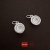 Sterling Silver S999 Chinese Style Rice Bowl Pendant for DIY Charm Bracelets, Necklaces, and Weaving Rope Accessories.