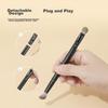 Huayang Portable Makeup Brush Set with 6 Classic Detachable Replacement Heads, Soft Bristle, Eyeshadow Brush