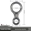 Aluminum Alloy Figure 8 Descender Belay Device - Lightweight & Durable for Fast Outdoor Descent