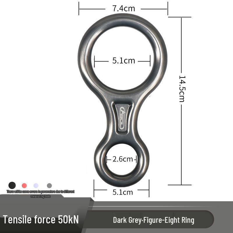 Aluminum Alloy Figure 8 Descender Belay Device - Lightweight & Durable for Fast Outdoor Descent