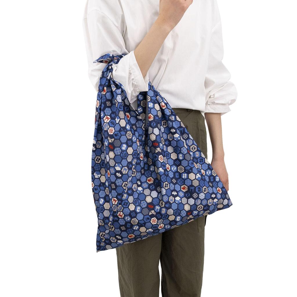 Azuma Tote Cotton Azuma Bag with Long Handle That Can Also Be Used As an Eco Bag ~Hexagonal~ 100%