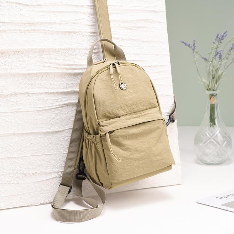 

Женский рюкзак Многофункциональная нагрудная сумка Большая вместимость Дорожный рюкзак зелёный