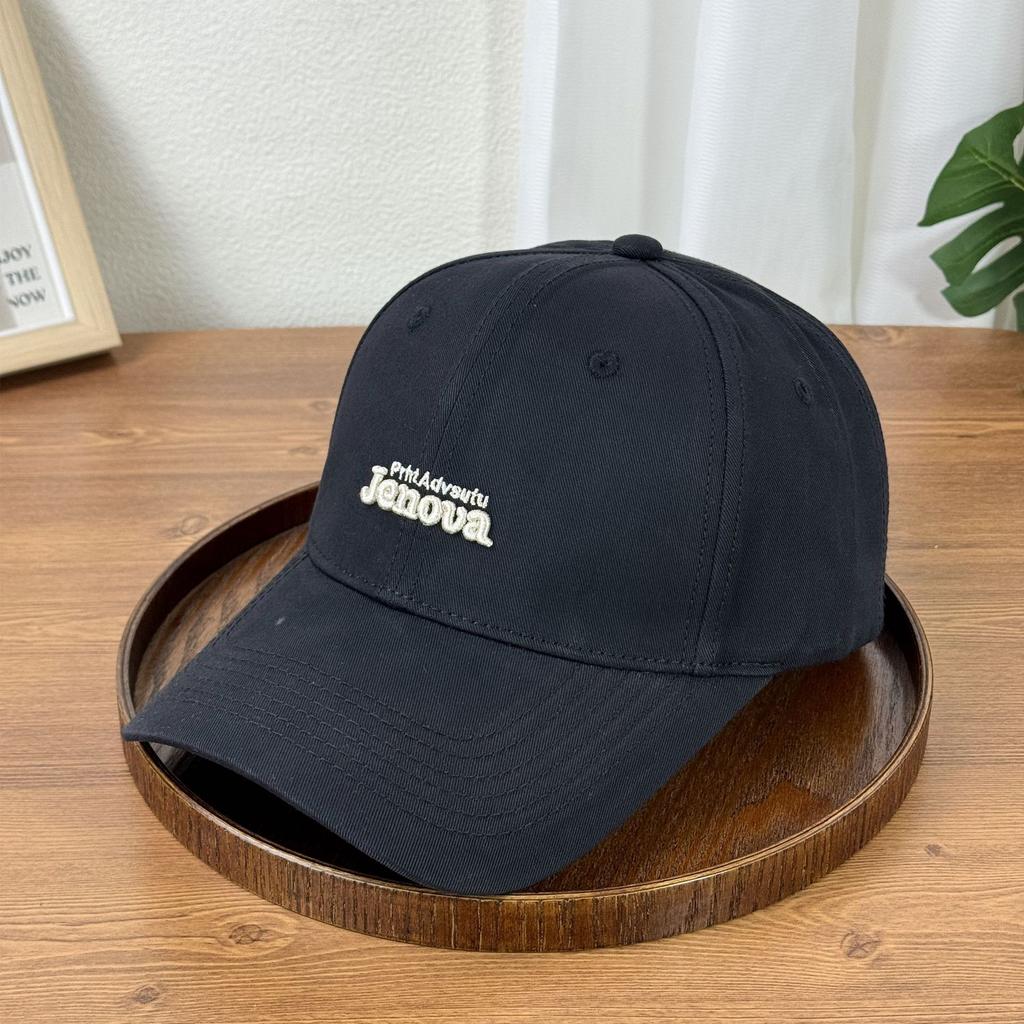 Fashion Hat Spring New Alphabet Embroidery Washed Cotton Baseball Cap Female Korean Version Show Face Small Versatile Casual Cap Male Trend