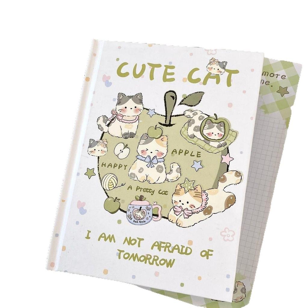 Original Apple Little Cat A5 Color Hardcover Notebook - High Appearance, Thick, Full Color, Student Friendly