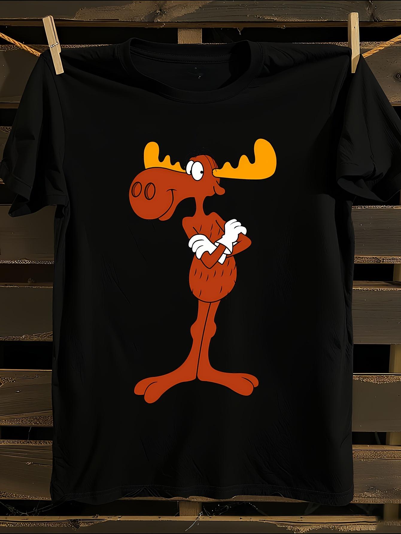 Bullwinkle Moose Graphic T-shirt XXXL