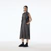2026 Summer Japanese Retro Dark Pleated Sleeveless Dress – Slimming, Individual, Long