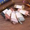 Mode Quasten Kurze Brieftasche Tasche für Frauen PU Leder Clutch Taschen Nette Koreanische Karte Halter