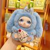 Cartoon Fur Rabbit Doll Figure Keychain Plush Cute Vinyl Doll Figurine Trendy Blind Box Toy Schoolbag Hanger Pendant Decoration