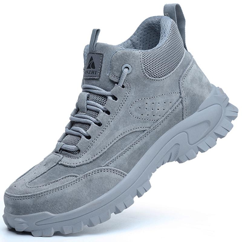 

New pigskin Anti scalding Welding Shoes Male Puncture-Proof Indestructible shoes Construction site Safety Shoes Work Boots Men 38