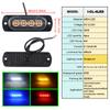 12V - 24V 4LED Car Warning Light Grill Breakdown Light Car Truck Trailer Beacon Lamp Side Light For Cars  Malfunction Light