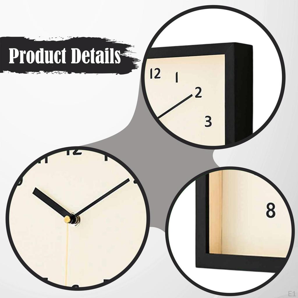 Wall Clock Desk Decorative Modern Fashion Silent Home Decoration for Bedroom Kitchen Indoor
