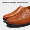 39-47 Pánské kožené boty Lehké mokasíny Ležérní ploché boty mokasíny Řidičské boty