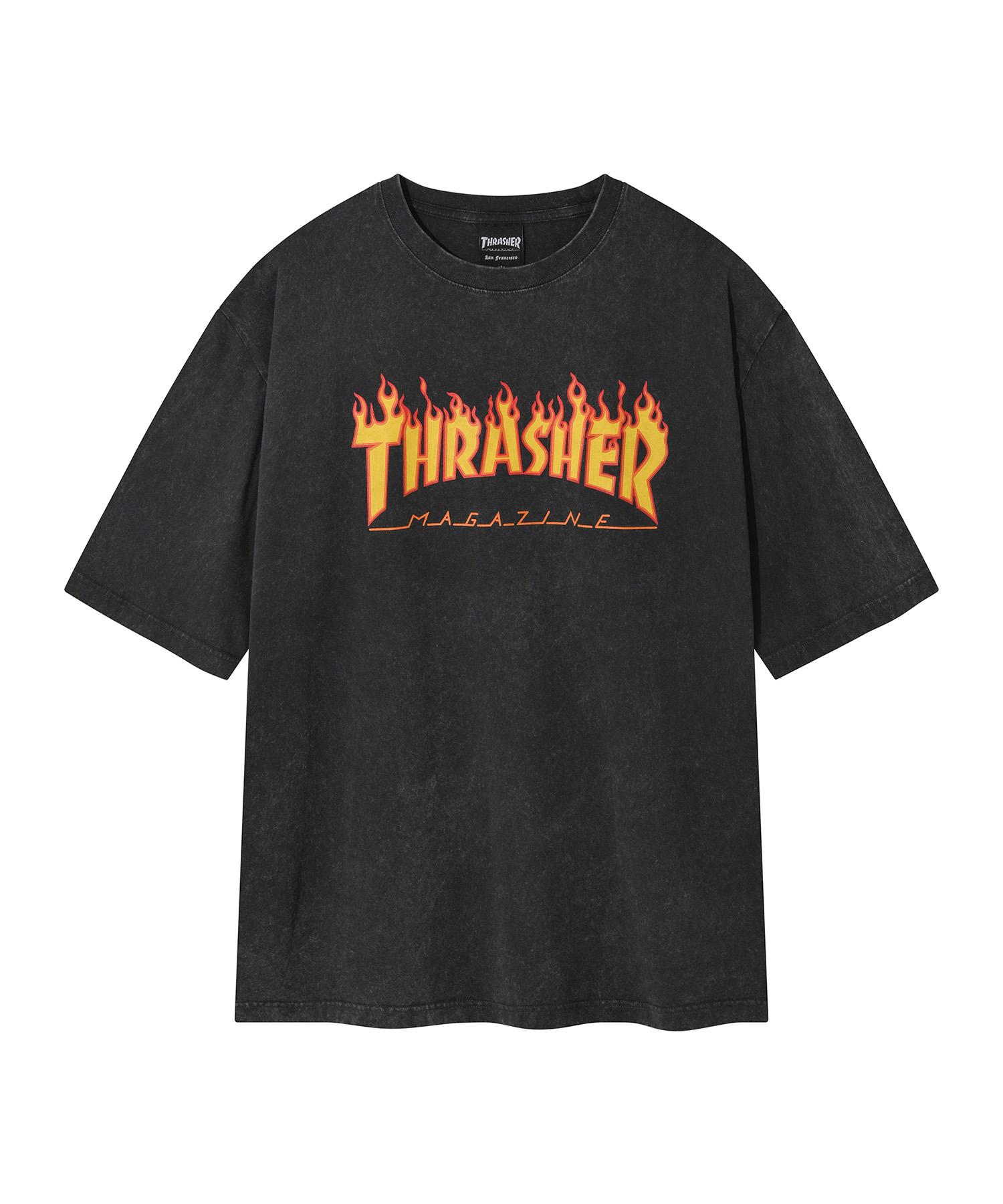 Treasure Flame Stonewashed Short Sleeve T-Shirt Charcoal S