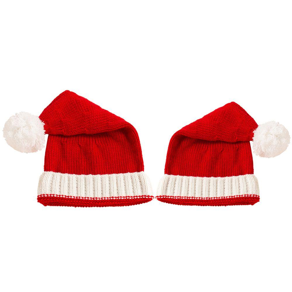 Women Minority Solid Colors Korean Style Beanie Baby Bonnet Christmas Parent-child Hat Plush Ball