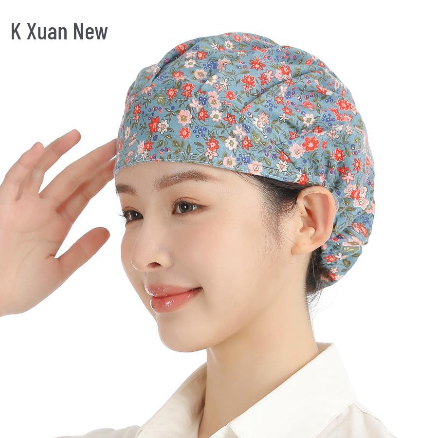 

Korean Style Cartoon Print Work Hat - Oil, Smoke, Dust Proof, Breathable & Sweat Absorbing Cotton One Size