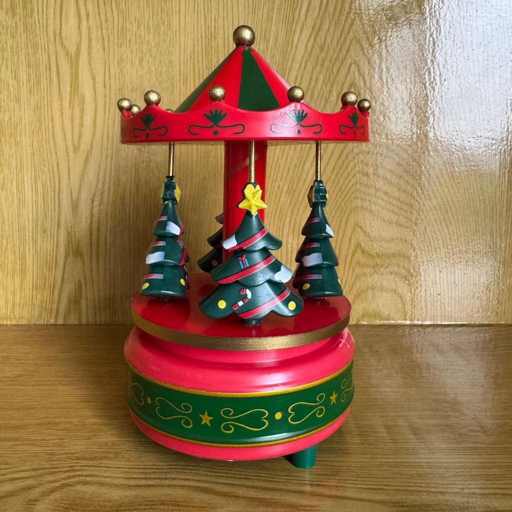Music Box Carousel Birthday Cake & Christmas Decoration Gift