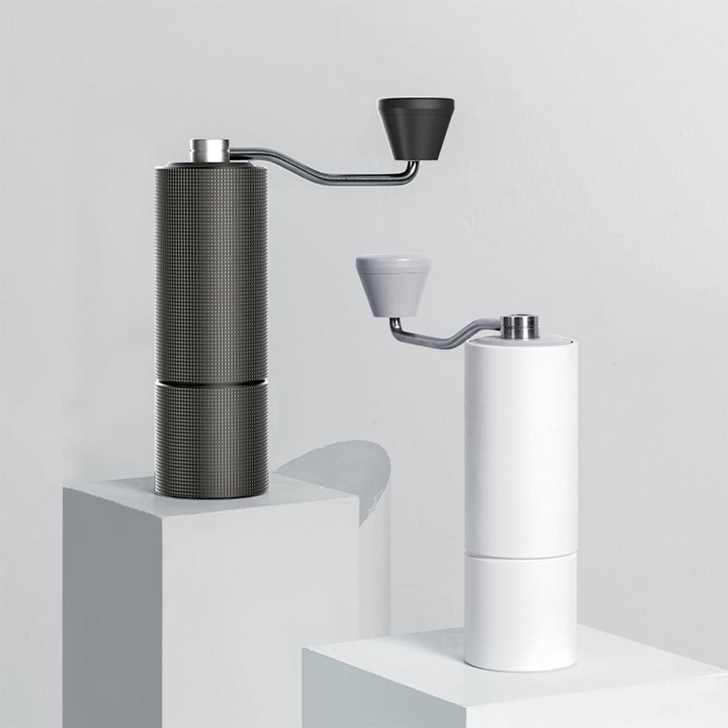 TIMEMORE C2 Manual Coffee 36 Adjustable Grit Easy to Stainless Gray Grinder, Levels, Lightweight, Portable, Clean, Steel, (Brush Included)