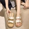 Summer New Women's Slippers Buckle Design Thick-soled Women's Slippers Wear Fashionable Versatile Soft Sole- .CM Beach Women's Shoes