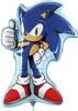 Foil Balloon Sonic Game Birthday Party 63X77Cm