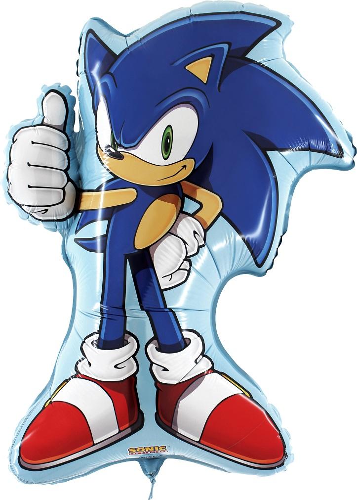 Foil Balloon Sonic Game Birthday Party 63X77Cm