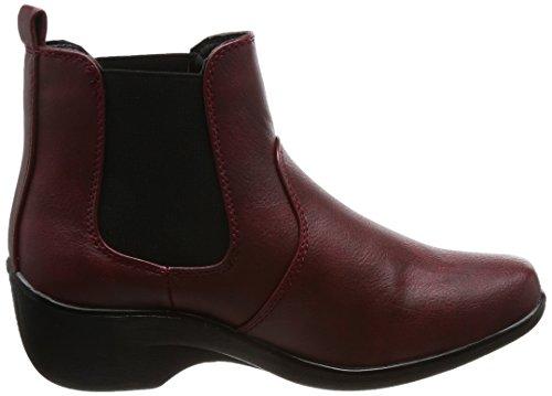 Nouvelle Vogue Relax Rain Shoes, Side Gore 365 Days Rain Short Boots, Wine, Size 23 cm