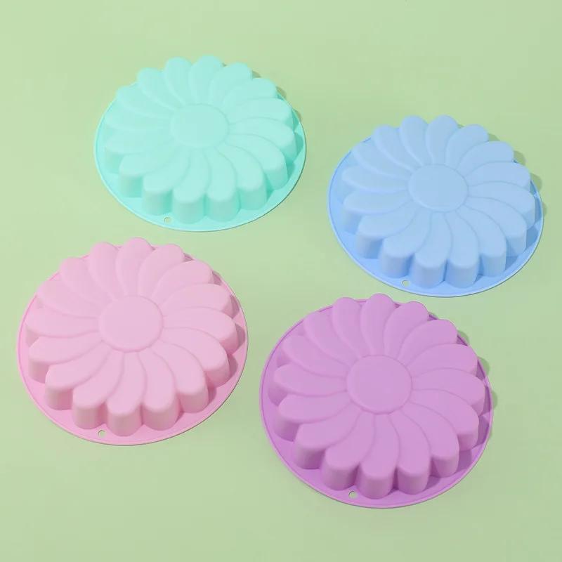 Round Silicone Charlotte Cake Pan Strawberry Shortcake Cheesecake Baking Pan Cakes Sponge Flan Kitchen Mold