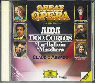 

CD AidaDon CarlosA Masked Ball 4270302 POLYDOR Japan Classical Used