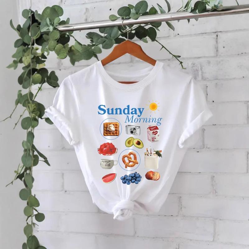 New Women's Round-neck Loose Short-sleeved Casual Pure Cotton T-shirt