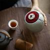 Ceramic Tea Caddies Coarse Pottery Moisture-proof Canisters Sealed Can Storage Tank Food Container