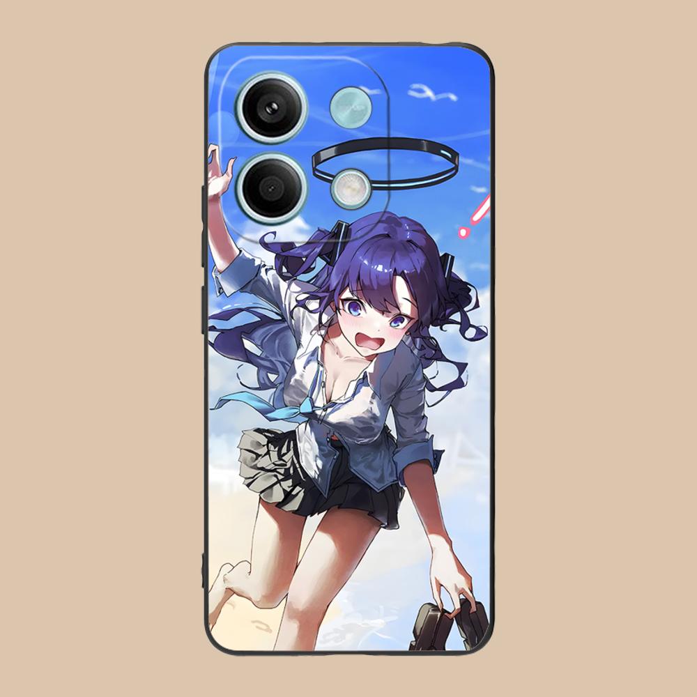 Blue Archive Yuuka Matte TPU Mobile Phone Case for Xiaomi 15 14 13 12 Mi 11 T Ultra Lite Pro S X 5G Colorful Printing Cover